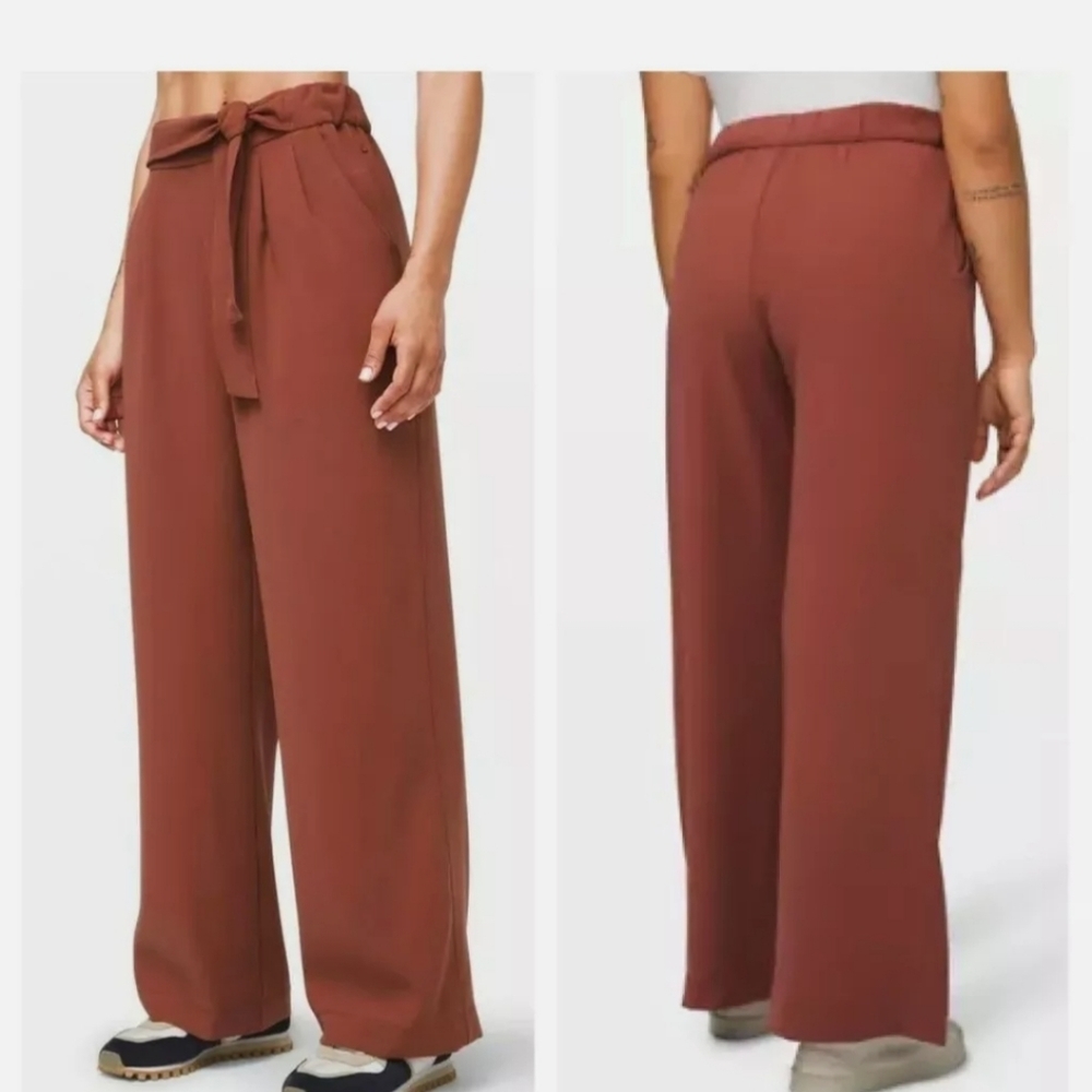 Lululemon Noir Rustic Clay Women's Pants NWT 💜 Brunt Orange Brown